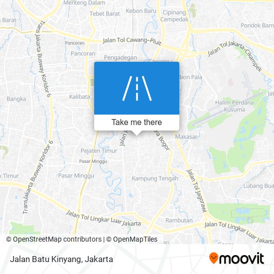 Jalan Batu Kinyang map