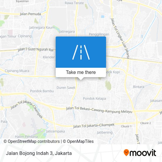 Jalan Bojong Indah 3 map