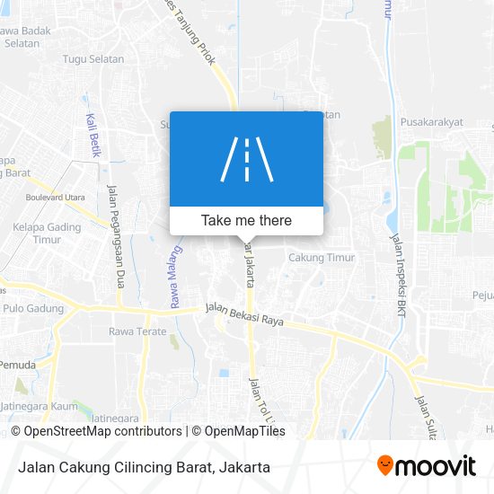 Jalan Cakung Cilincing Barat map