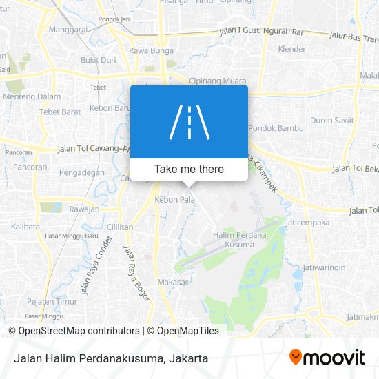Jalan Halim Perdanakusuma map