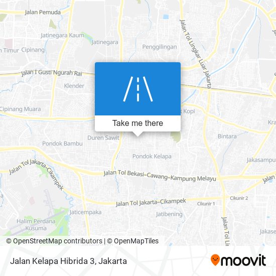 Jalan Kelapa Hibrida 3 map