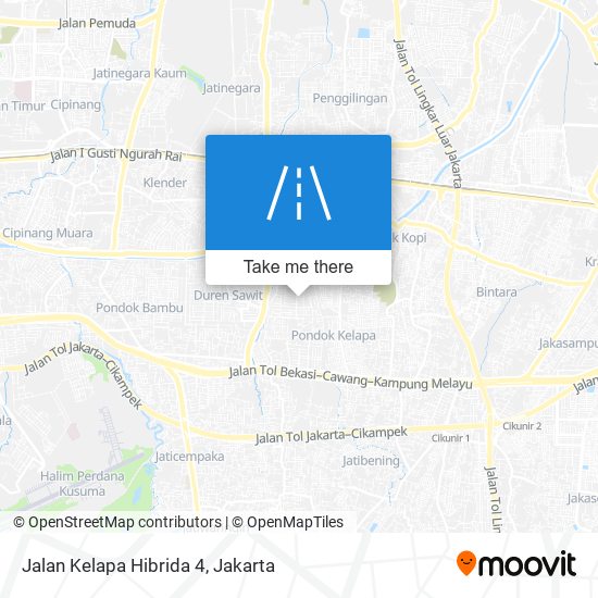 Jalan Kelapa Hibrida 4 map