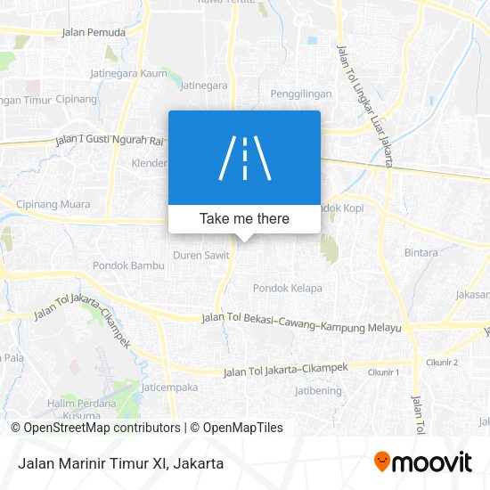 Jalan Marinir Timur XI map
