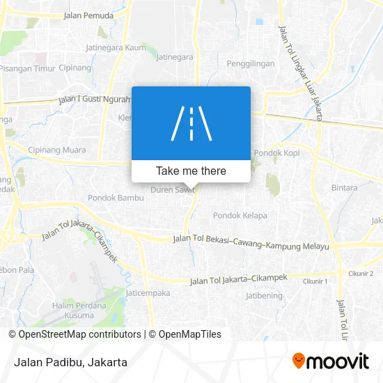 Jalan Padibu map
