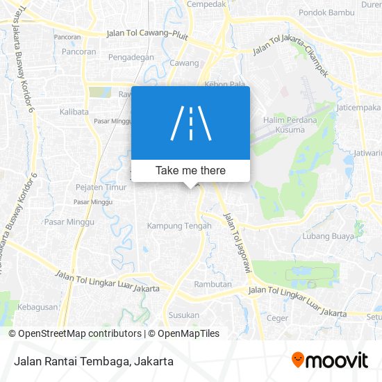 Jalan Rantai Tembaga map