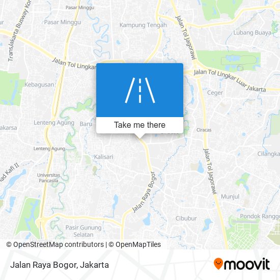 Jalan Raya Bogor map