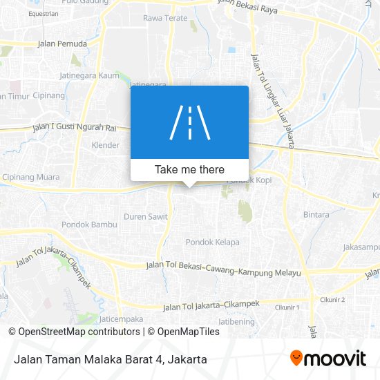 Jalan Taman Malaka Barat 4 map