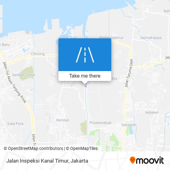Jalan Inspeksi Kanal Timur map