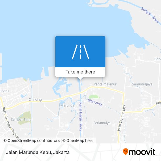 Jalan Marunda Kepu map