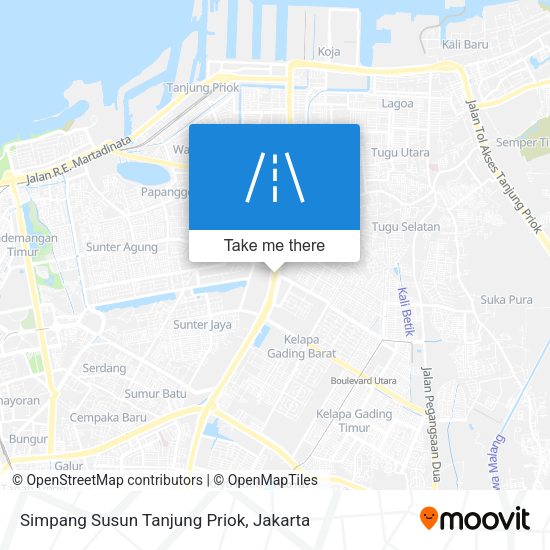 Simpang Susun Tanjung Priok map