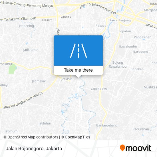 Jalan Bojonegoro map