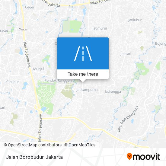 Jalan Borobudur map