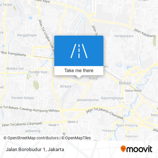 Jalan Borobudur 1 map