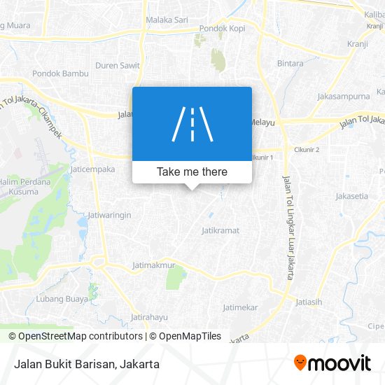Jalan Bukit Barisan map