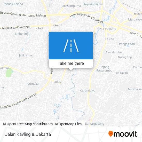 Jalan Kavling 8 map