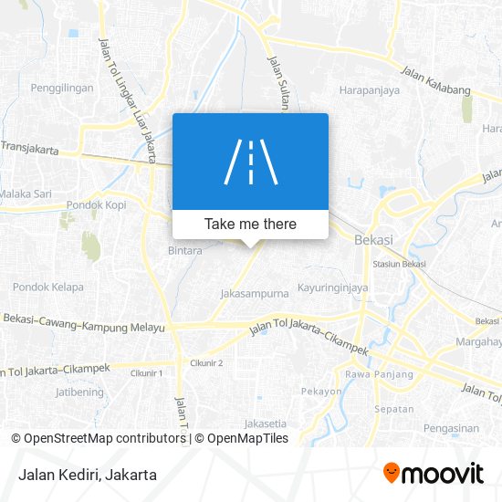 Jalan Kediri map