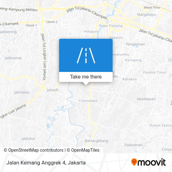 Jalan Kemang Anggrek 4 map
