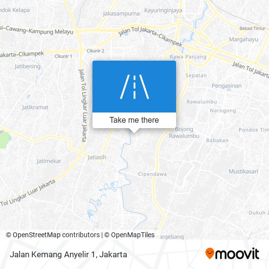 Jalan Kemang Anyelir 1 map