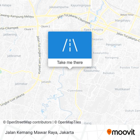 Jalan Kemang Mawar Raya map