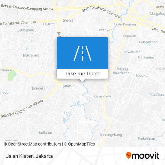 Jalan Klaten map