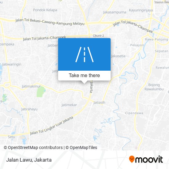 Jalan Lawu map