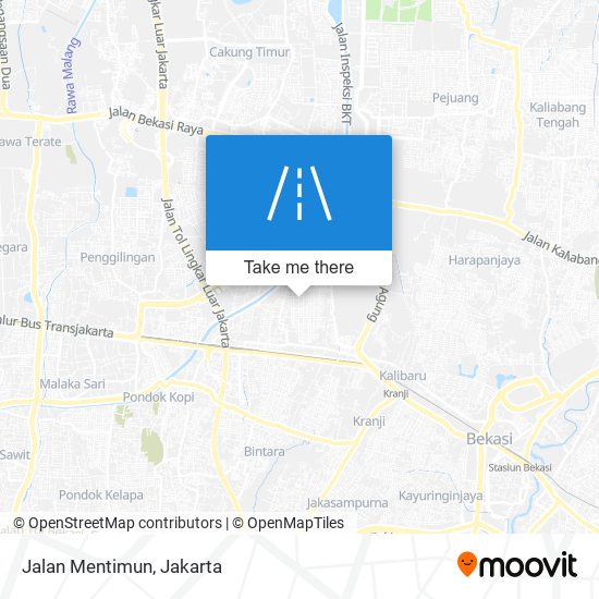 Jalan Mentimun map