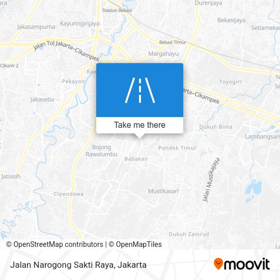 Jalan Narogong Sakti Raya map