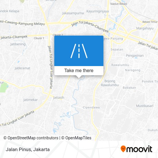 Jalan Pinus map