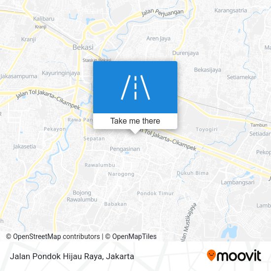 Jalan Pondok Hijau Raya map