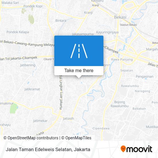 Jalan Taman Edelweis Selatan map