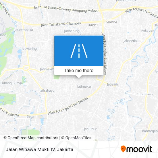 Jalan Wibawa Mukti IV map