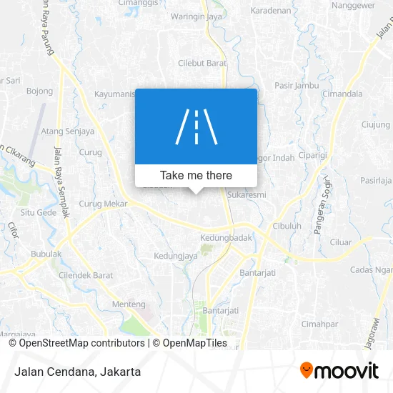 Jalan Cendana map