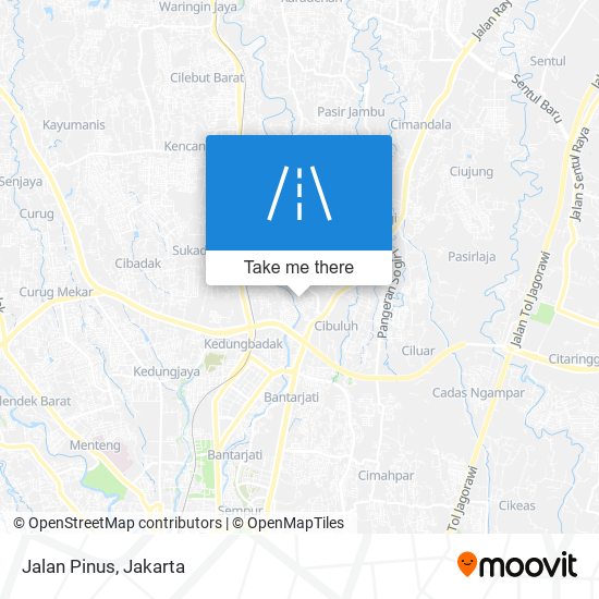 Jalan Pinus map