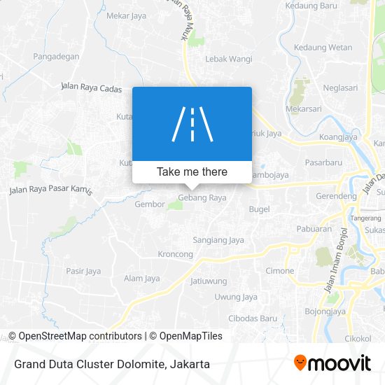 Grand Duta Cluster Dolomite map