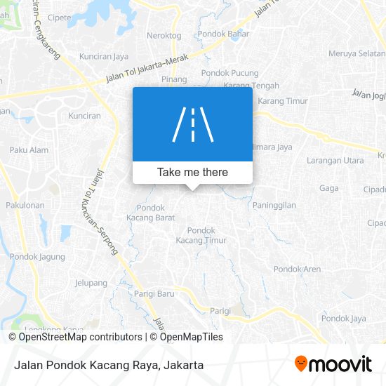 Jalan Pondok Kacang Raya map