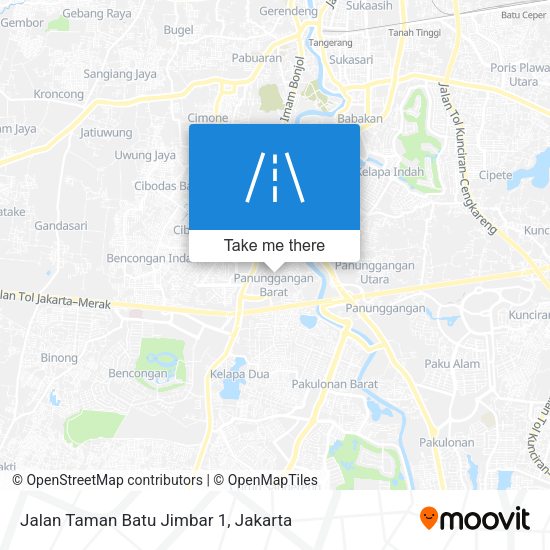 Jalan Taman Batu Jimbar 1 map