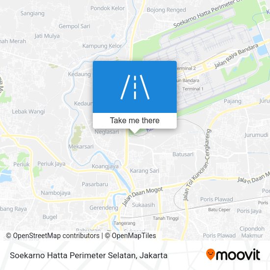 Soekarno Hatta Perimeter Selatan map
