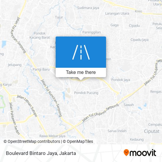 Boulevard Bintaro Jaya map