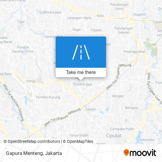 Gapura Menteng map