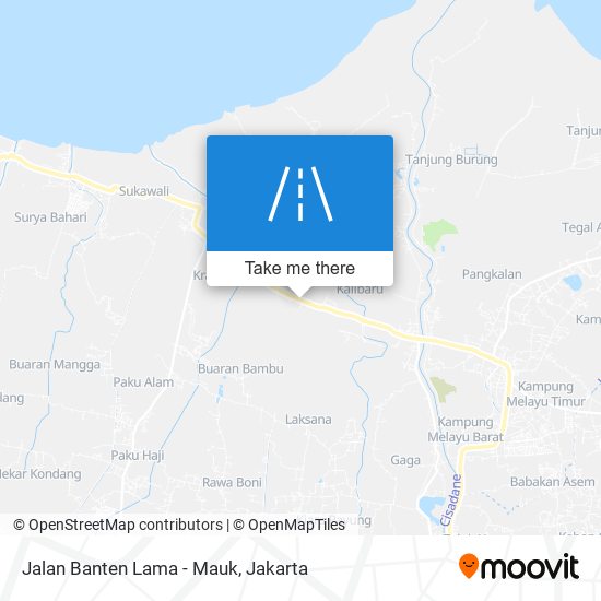 Jalan Banten Lama - Mauk map