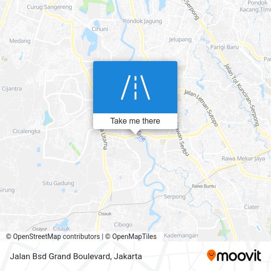 Jalan Bsd Grand Boulevard map
