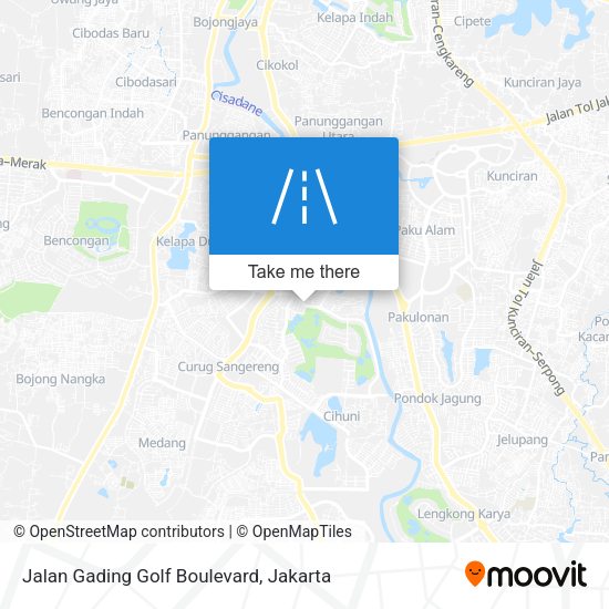 Jalan Gading Golf Boulevard map