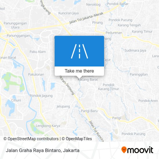 Jalan Graha Raya Bintaro map