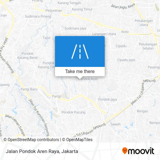 Jalan Pondok Aren Raya map