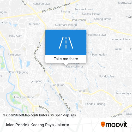 Jalan Pondok Kacang Raya map