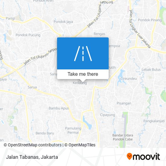 Jalan Tabanas map