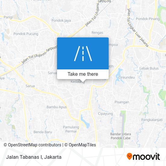 Jalan Tabanas I map