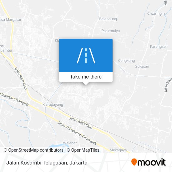 Jalan Kosambi Telagasari map