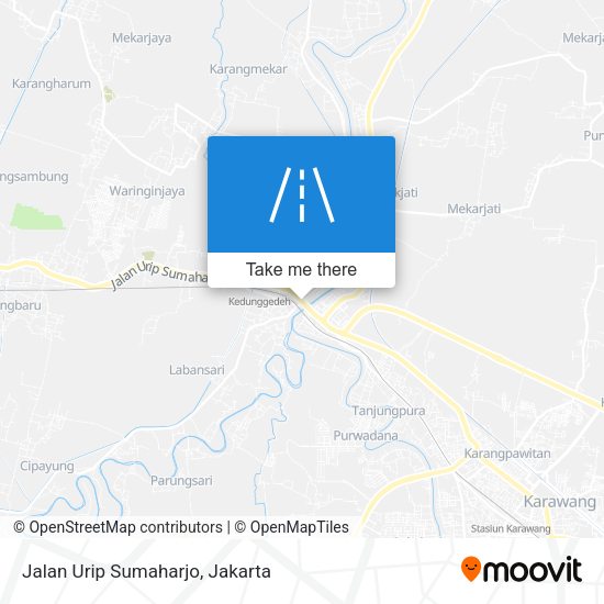Jalan Urip Sumaharjo map