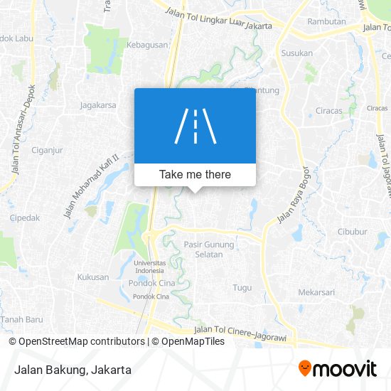 Jalan Bakung map